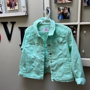 Justice brand, Teal Green Jacket, size 18/20